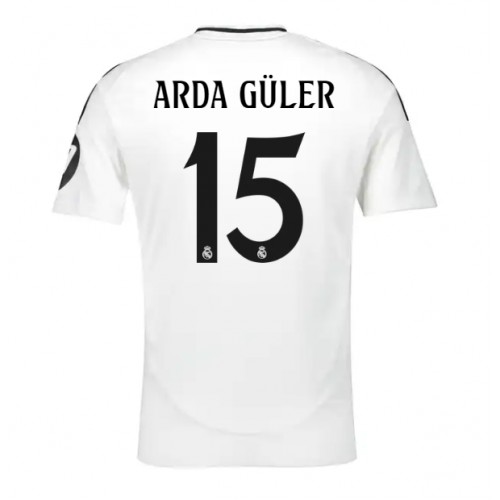 Fotbalové Dres Real Madrid Arda Guler #15 Domácí 2024-25 Krátký Rukáv